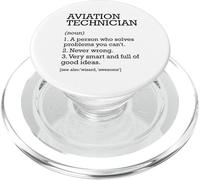 Tecnico aeronautico Definizione di lavoro Personalizzato Divertente PopSockets PopGrip per MagSafe