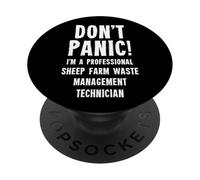 Tecnico di gestione dei rifiuti dell'allevamento di pecore PopSockets PopGrip Adesivo