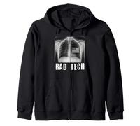 Tecnico di radiologia patriottica della Bandiera Americana dei Raggi X del Torace Felpa con Cappuccio