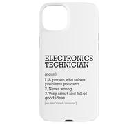 Tecnico elettronico Definizione di lavoro Personalizzato Divertente Custodia per iPhone 15 Plus