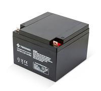 TECNID by VELAMP 23734 - Batteria al Piombo Ermetica Ricaricabile 12V 26Ah - Attacchi Faston T4 - Ideale per Sistemi di Backup, Allarme, Videosorveglianza, Antincendio, Domotica e UPS