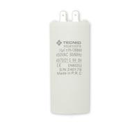 Tecnid by Velamp - Condensatore di Spunto 10µF 450V AC fondo piatto - Per Motori Monofase, Pompe immersione, Compressori, Climatizzatori