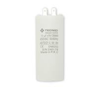 Tecnid by Velamp - Condensatore di Spunto 15µF 450V AC fondo piatto - Per Motori Monofase, Pompe immersione, Compressori, Climatizzatori