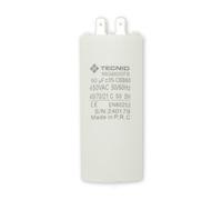 Tecnid by Velamp - Condensatore di Spunto 60µF 450V AC fondo piatto - Per Motori Monofase, Pompe immersione, Compressori, Climatizzatori