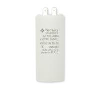 Tecnid by Velamp - Condensatore di Spunto 8µF 450V AC fondo piatto - Per Motori Monofase, Pompe immersione, Compressori, Climatizzatori