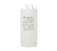Tecnid by Velamp - Condensatore di Spunto 9µF 450V AC fondo piatto - Per Motori Monofase, Pompe immersione, Compressori, Climatizzatori