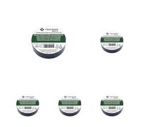 TECNID Nastro Isolante in PVC - 25mm x 25mt - Spessore 0,13mm - Impermeabile e resistente al calore - Colore nero (Confezione da 5)
