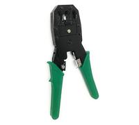 TECNID Pinza crimpatrice 3 in 1. Per connettori Rj45, RJ11, RJ12. Verde