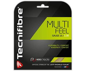 Tecnifibre 02GMULF130 - Multifeel 1.30, Corda Tennis, 12,20 m, Colore: Perla
