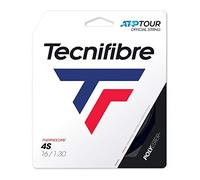 Tecnifibre Black Code 4S 12m Saitenset-Schwarz, Corda da da Tennis Unisex-Adulti, Nero, 1.30