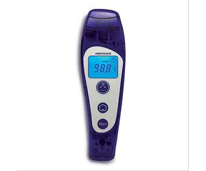TECNIMED - Visiofocus PRO 06480 - Modello Professionale - Termometro medicale ad infrarosso senza contatto con proiezione della temperatura sulla fronte - Include astuccio protettivo - Made in Italy