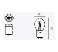 Tecnium Lampadina B35 6v 35/35w 10 Unità