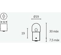 TECNIUM Lampadina R5 12V 5W - x10