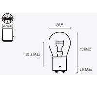TECNIUM Lampadina S25 12V 21/5W - x10