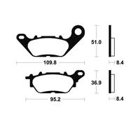 TECNIUM Pastiglie freno organiche MA358