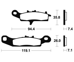 TECNIUM Pastiglie freno Quad metallo sinterizzato - 01624798