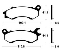 TECNIUM Pastiglie freno scooter organiche - ME469