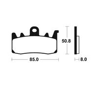 TECNIUM PASTIGLIE FRENO SINTERIZZATE MF400 compatibile con TRIUMPH TIGER 1200
