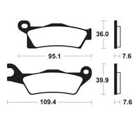 Tecnium Pastiglie Freno Sinterizzate Mor410 Racing