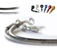 TECNIUM Tubo aeronautico SPEEDBRAKES raccordo in acciaio inox/blu, nero, taglia 300 mm