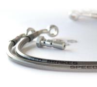 TECNIUM TUBO FRENO ANTERIORE HONDA STAINLESS STEEL/ALU, taglia 300 mm