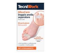 Tecniwork Alluxcare doppio anello separatore e divaricatore per alluce 1 pz