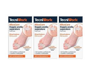 Tecniwork AlluxCare Doppio Anello Separatore per Alluce - Ambidestro M