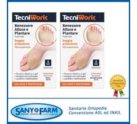 TECNIWORK BENESSERE ALLUCE E PLANTARE DOPPIA PROTEZIONEPER AVAMPIEDE