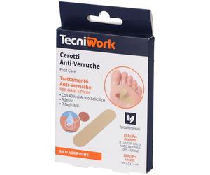 Tecniwork CEROTTO ANTI VERRUCHE PIEDI 15 + 15 PEZZI