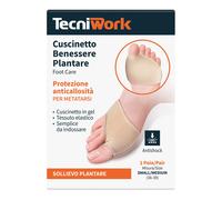 Tecniwork Cuscinetto Benessere Plantare per metatarsi in gel e tessuto elastico taglia S/M, 1 paio