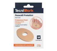 Tecniwork Paracalli protettivi per calli e duroni del piede, 4 paracalli