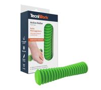 Tecniwork Rullo Massaggiatore per Piedi Stanchi e Affaticati, Riduce la Tensione Muscolare, Colore Verde