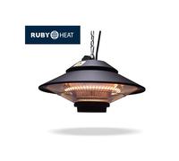 TECNO AIR SYSTEM Riscaldatore Infrarossi a Sospensione Modello Ruby Patio RGT-1500AP - Colore Nero