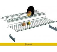 Tecno Cablaggi Mensole Colapiatti cm 76 con Supporti Coppia 6 BLGHU1669