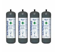 Tecno Cold | Bombola CO2 1300 g Alimentare E290 per Gasatore - CO2 per Acqua Frizzante - 4 Bombole CO2 Monouso M11x1 per Casa e Ufficio