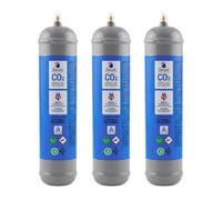 Tecno Cold | Bombola CO2 600 g Alimentare E290 per Gasatore Acqua Frizzante - Compatibile Aarke, Beghelli, Levivo - Attacco Universale M11x1 - 3 Bombole CO2 Monouso per Casa e Ufficio