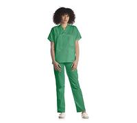 Tecno Hospital DIVISA OSPEDALIERA UNISEX, OSS, ESTETICA, INFERMIERE, casacca e pantalone, PERSONALE ALBERGHIERO, PERSONALE MEDICO, OPERATORE SANITARIO, OPERATORE SCOLASTICO (VERDE, XL)