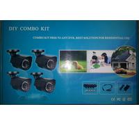 TECNO KIT 4 TELECAMERE 420TVL COMPLETO DI CAVETTERIA NEW