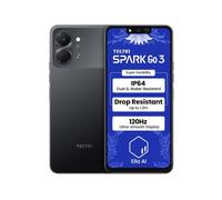 Tecno Spark Go 3 (nero, 4 GB + 64 GB | Super resistente alle cadute di durata.