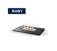 TECNOAIR SYSTEM Camino a Bioetanolo Ruby da Parete e da Tavolo Modello RIALTO Da 2,0 kW - Colore Nero