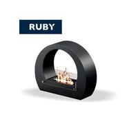 TECNOAIR SYSTEM Camino a Bioetanolo Ruby da Pavimento Modello BOLOGNA Da 2,0 kW - Colore Nero