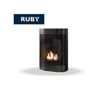TECNOAIR SYSTEM Camino a Bioetanolo Ruby da Pavimento Modello KYOTO Da 3,0 kW - Colore Nero