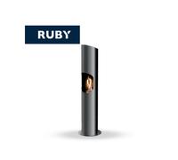 TECNOAIR SYSTEM Camino a Bioetanolo Ruby da Pavimento Modello PORTOFINO Da 1,8 kW in Acciaio