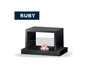 TECNOAIR SYSTEM Camino a Bioetanolo Ruby da Pavimento Modello ROMA Da 2,5 kW - Colore Nero - COD. 463