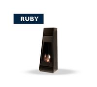 TECNOAIR SYSTEM Camino a Bioetanolo Ruby da Pavimento Modello TOKYO Da 3,0 kW - Colore Nero