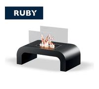 TECNOAIR SYSTEM Camino a Bioetanolo Ruby da Pavimento Modello TRENTO Da 2,0 kW - Colore Nero