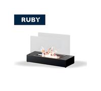 TECNOAIR SYSTEM Camino a Bioetanolo Ruby Da Tavolo Modello MANTOVA Da 2,0 kW - Colore Nero