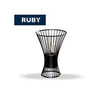 TECNOAIR SYSTEM Camino a Bioetanolo Ruby da Tavolo Modello YORK Da 0,5 kW - Colore Nero