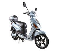 Tecnobike Shop Bici Elettrica a Pedalata Assistita Biciclette Elettroniche Alimentate Z-Tech ZT-09-C 48V 20Ah Batteria al Piombo Estraibile (Silver/Azzurro Met)