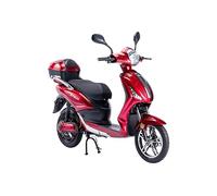 Tecnobike Shop Bici Elettrica a Pedalata Assistita Biciclette Elettroniche Alimentate Z-Tech ZT-09-TA 250w 12Ah Batteria al Piombo Antifuro Bluetooth (Rosso)
